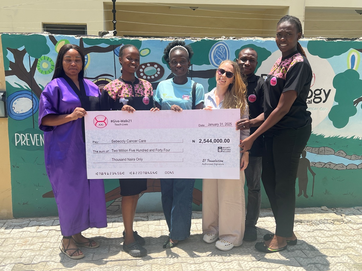 The Sebeccly Cancer Care received a donated sum of Two Million, Five Hundred and Forty Four Thousand Naira